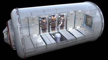 Recreación del módulo de hibernación de la NASA