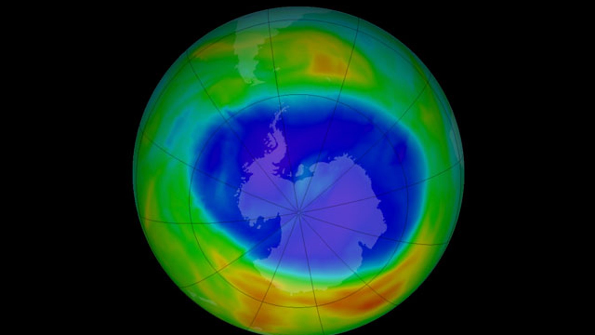 Agujero en la capa de ozono en la Antártida