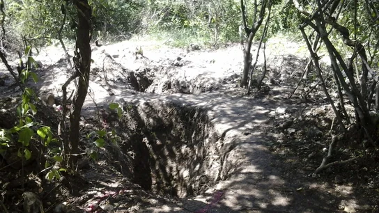 Una de las fosas encontradas en México Una de las fosas encontradas en México