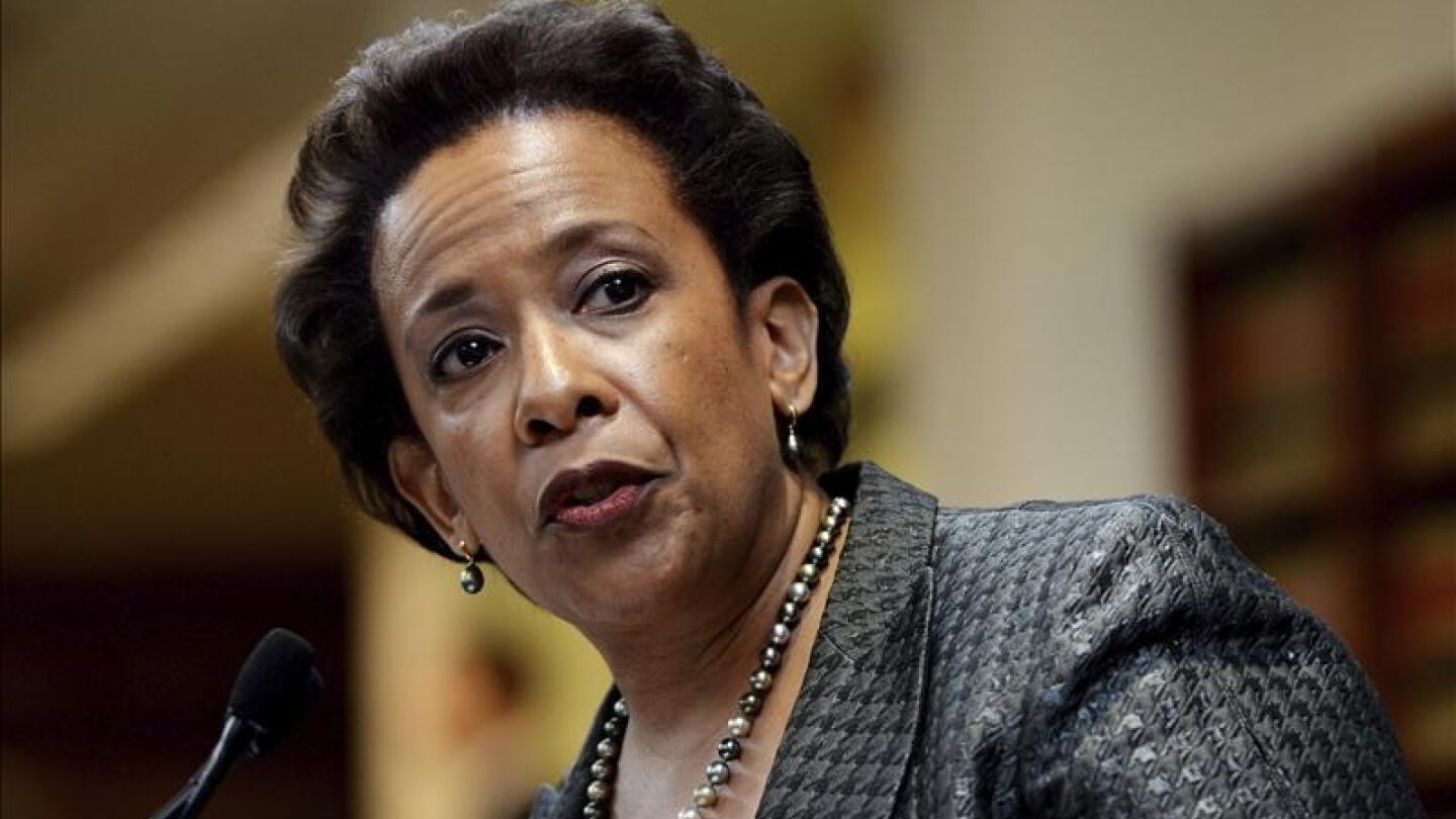 La fiscal federal afroamericana Loretta Lynch.