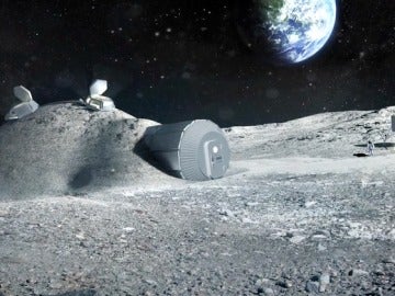 Recreación de base lunar