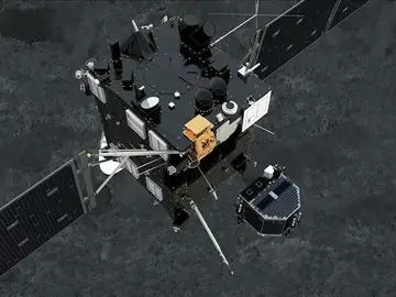 Philae separándose de Rosetta Philae separándose de Rosetta