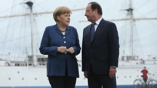 La canciller alemana, Angela Merkel, y el presidente francés, François Hollande La canciller alemana, Angela Merkel, y el presidente francés, François Hollande