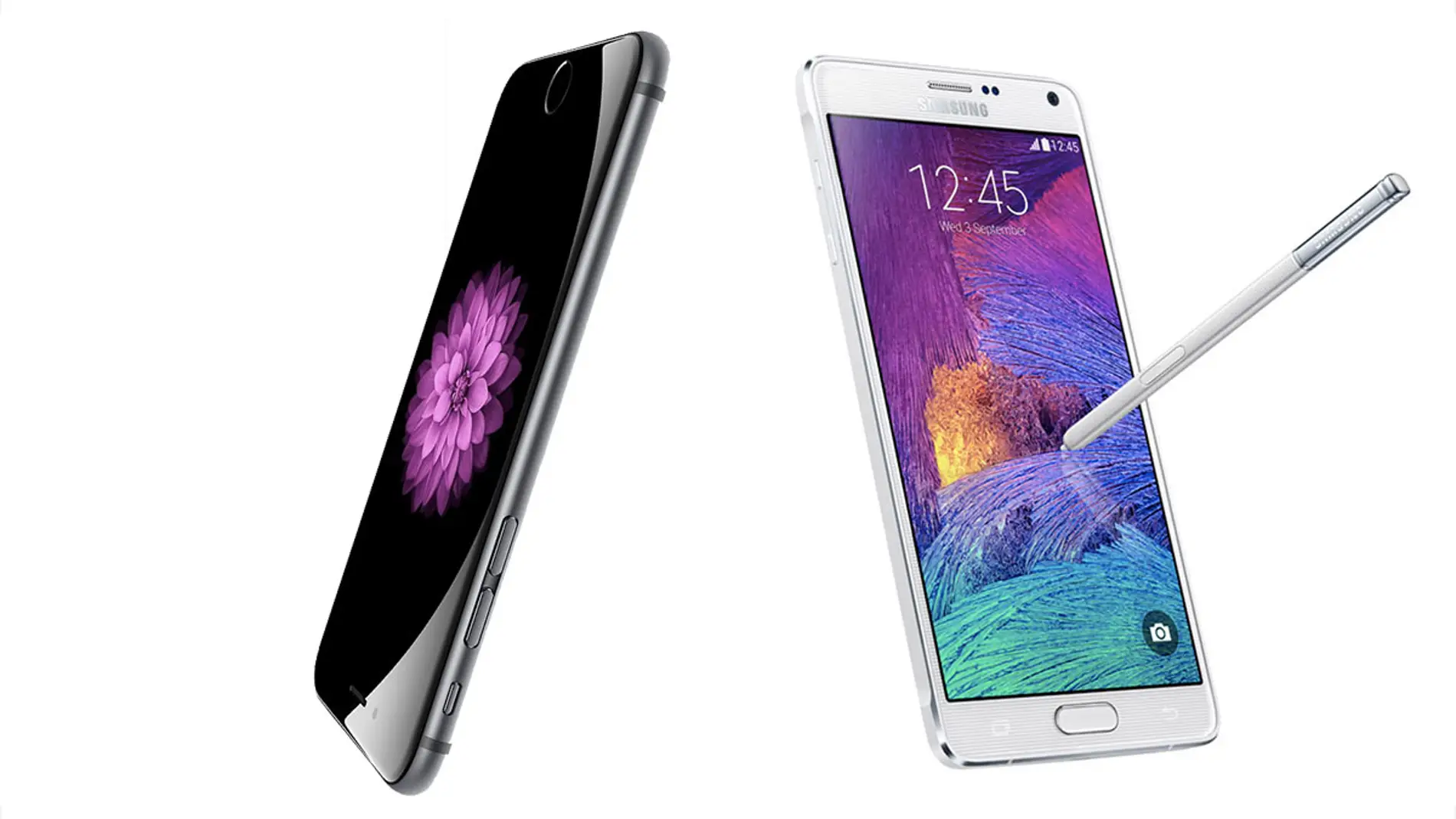 iPhone 6 Plus y Samsung Galaxy Note 4