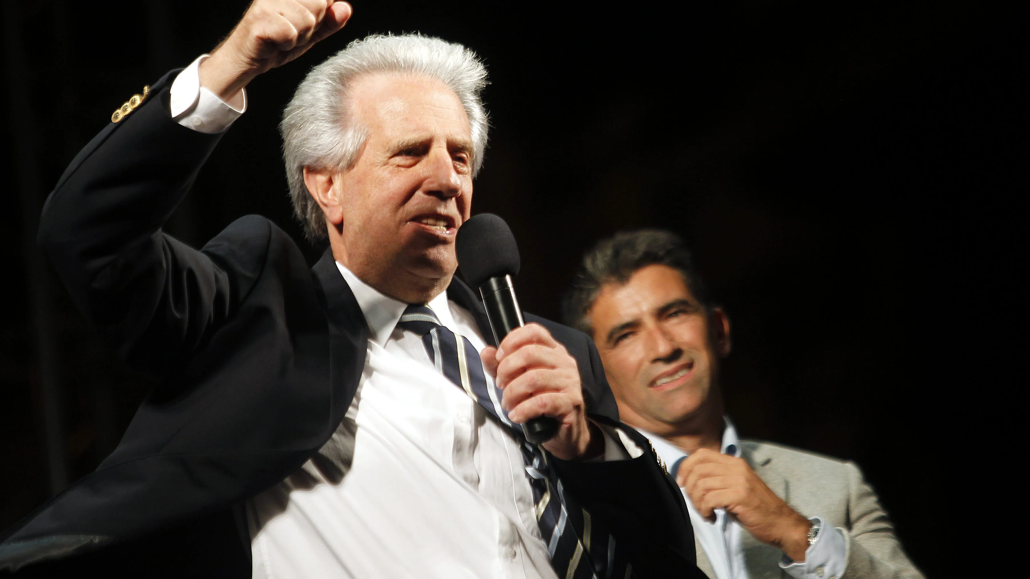 El ganador de las elecciones presidenciales de Uruguay, Tabaré Vázquez 