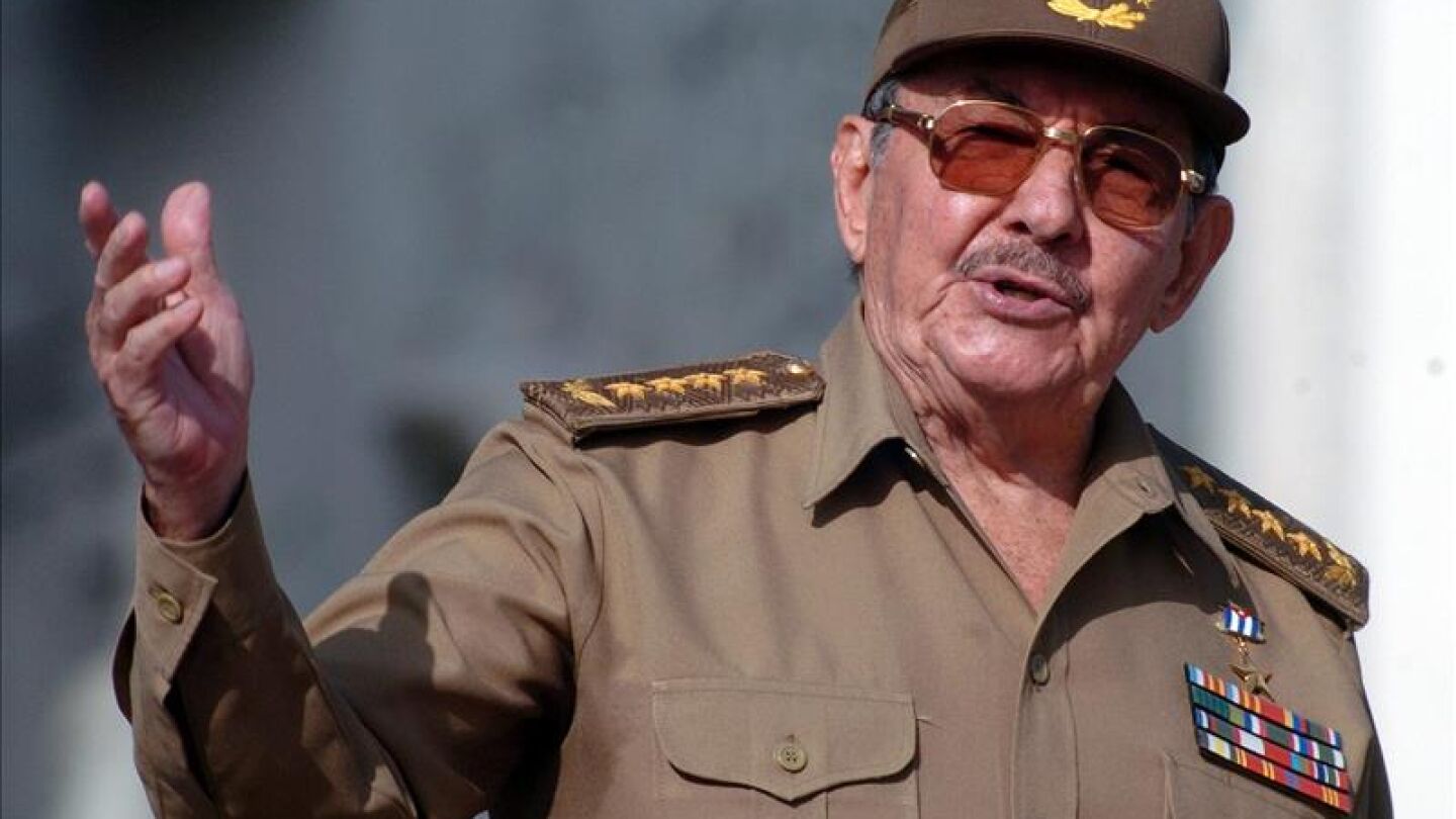  El presidente de Cuba, Ra&uacute;l Castro