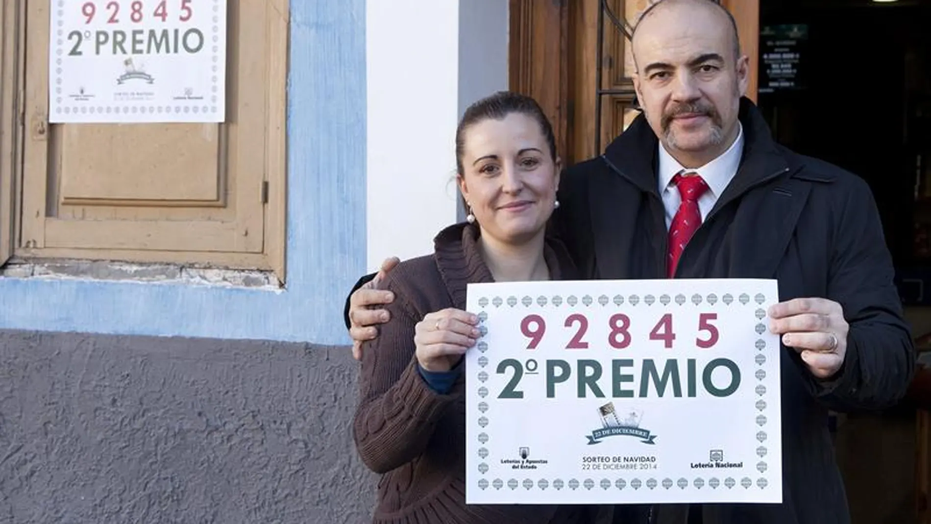 Parte del segundo premio de la Lotería de Navidad en Cuenca