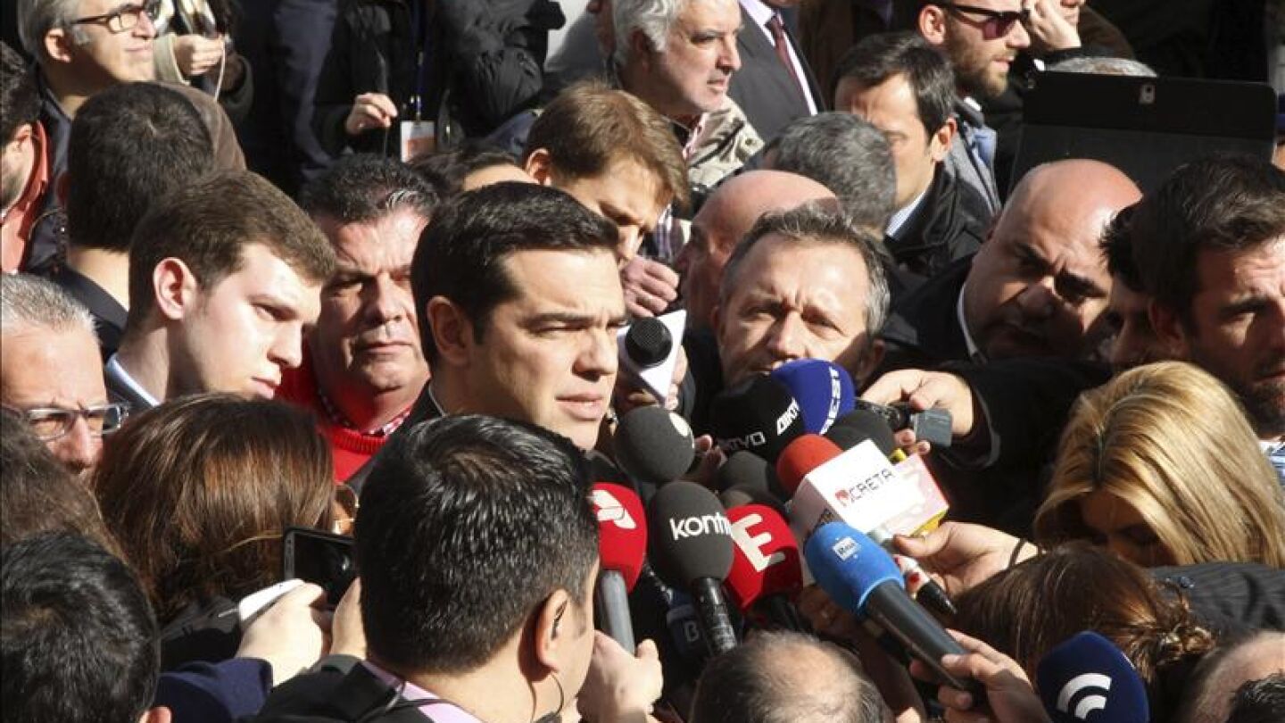 El l&iacute;der de Syriza, Alexis Tsipras