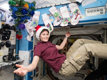 Celebrando la Navidad en la ISS