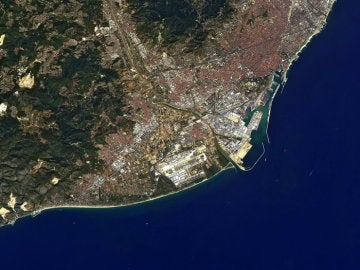 Barcelona vista desde el espacio