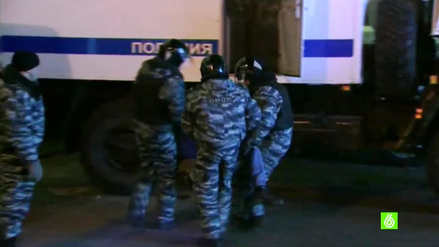 detenidos tras una manifestación en Rusia detenidos tras una manifestación en Rusia