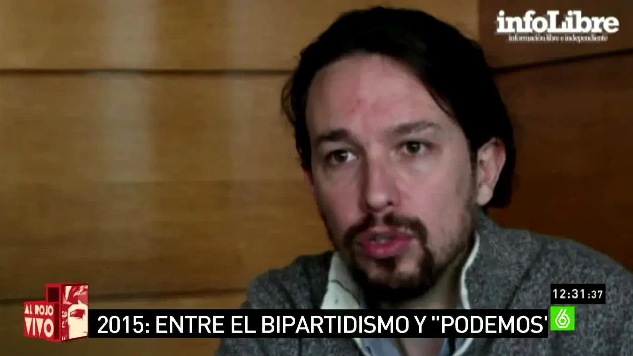 Pablo Iglesias habla en InfoLibre