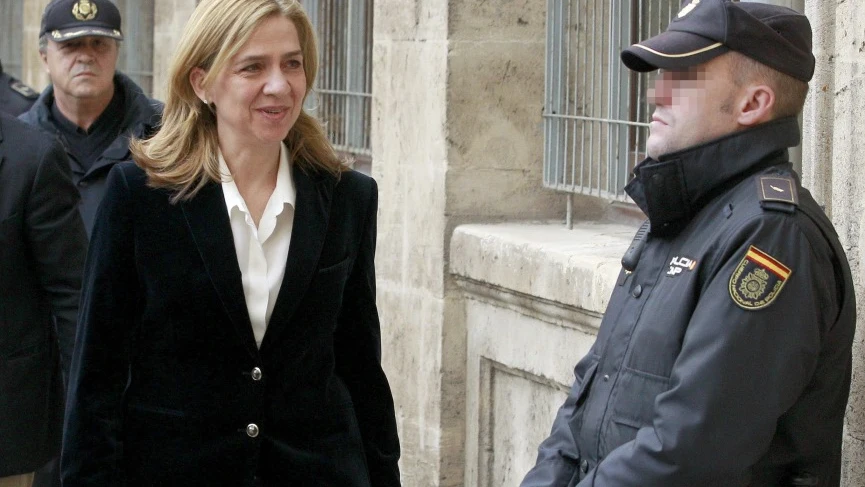 Infanta Cristina en los juzgados de Palma