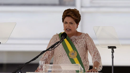 Dilma Roussef en su discurso de investidura Dilma Roussef en su discurso de investidura