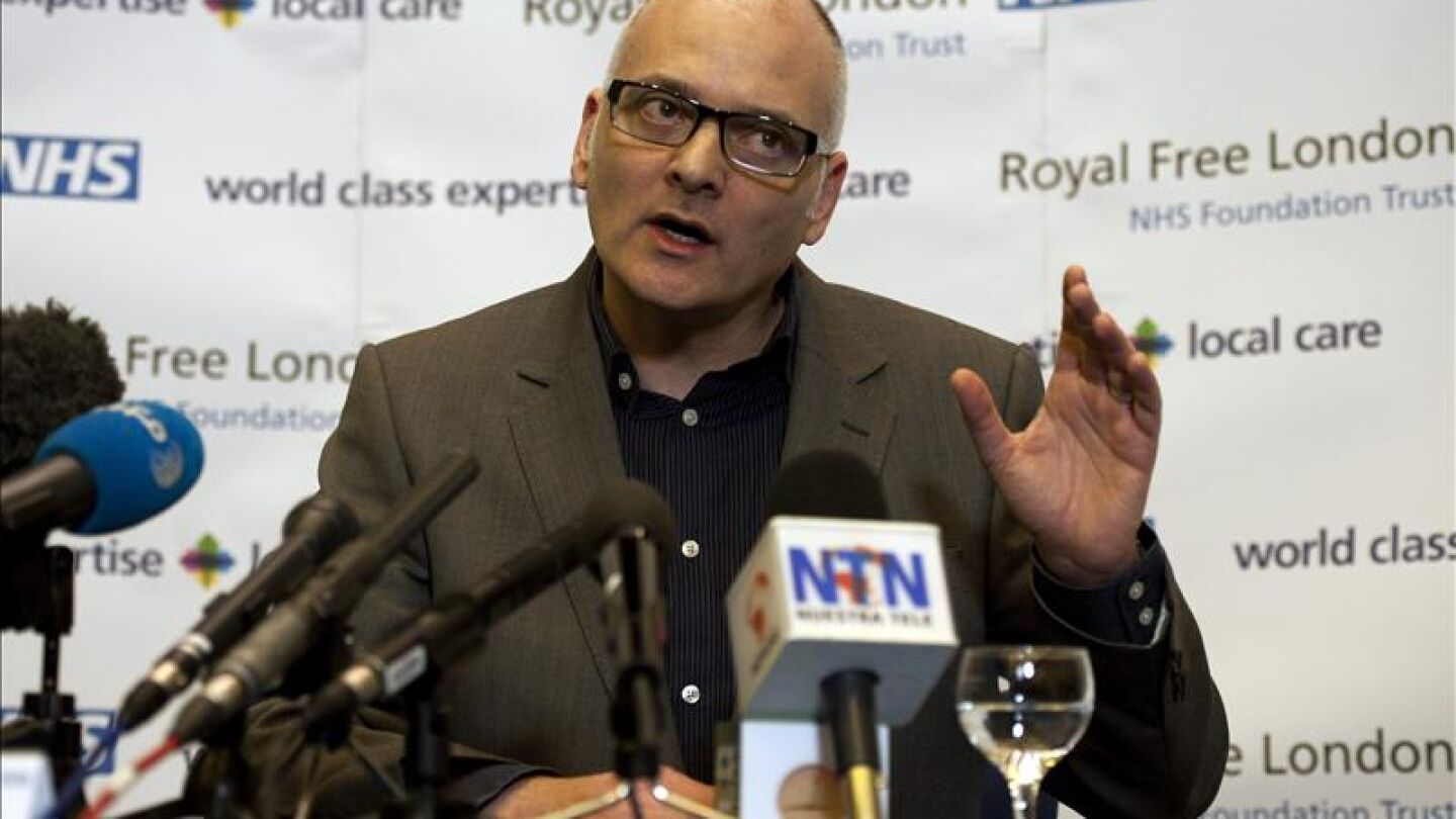El especialista en enfermedades infecciosas del hospital Royal Free, Michael Jacobs.