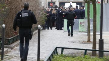 Inmediaciones del atentado en París