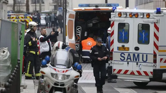 Dispositivo en París tras el atentado contra Charlie Hebdo Dispositivo en París tras el atentado contra Charlie Hebdo