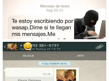 Mensajes fraudulentos en Whatsapp Mensajes fraudulentos en Whatsapp
