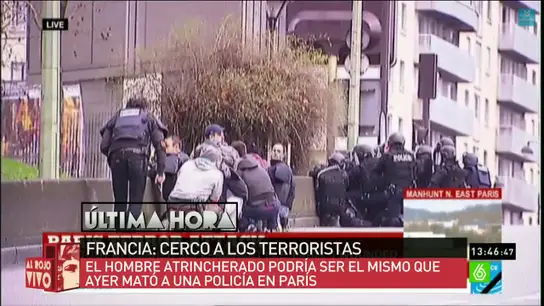 Imagen de Al Rojo Vivo. Francia: cerco a los terroristas Imagen de Al Rojo Vivo. Francia: cerco a los terroristas