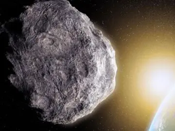 Recreación de un asteroide Recreación de un asteroide