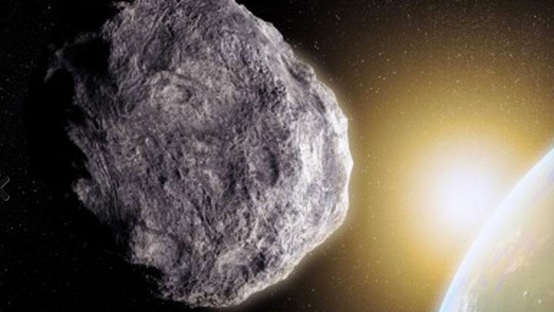 Recreación de un asteroide