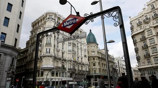 La estación de Metro de Gran Vía La estación de Metro de Gran Vía