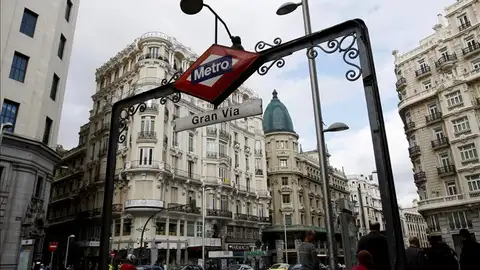 La estación de Metro de Gran Vía La estación de Metro de Gran Vía