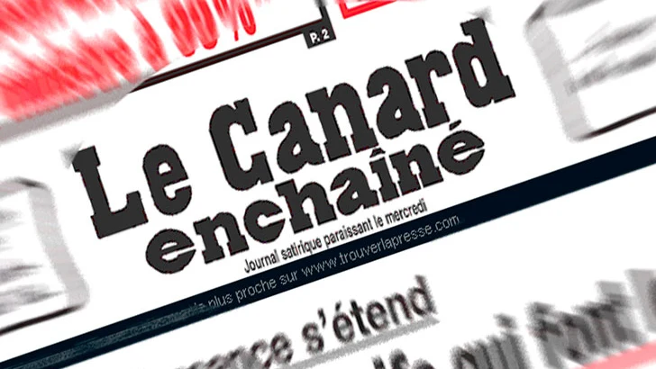 Cabecera de un número de 'Le Canard Enchaîné'