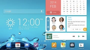 Diseño de escritorio de una tablet Android