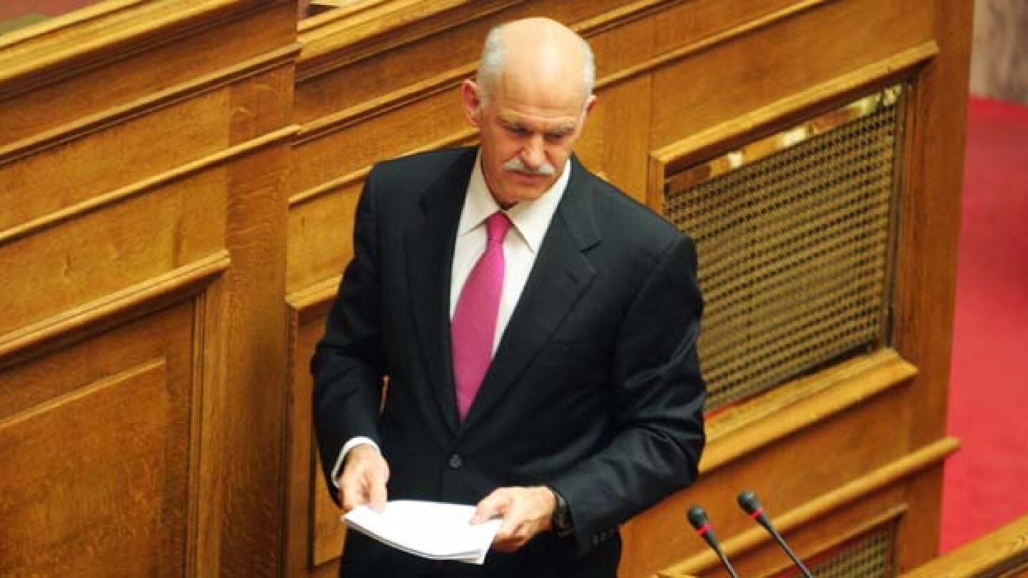 El exprimer ministro griego Yorgos Papandreu 