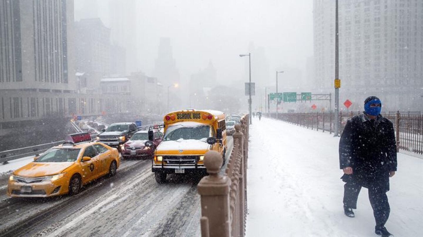 Im&aacute;genes de Nueva York durante el temporal