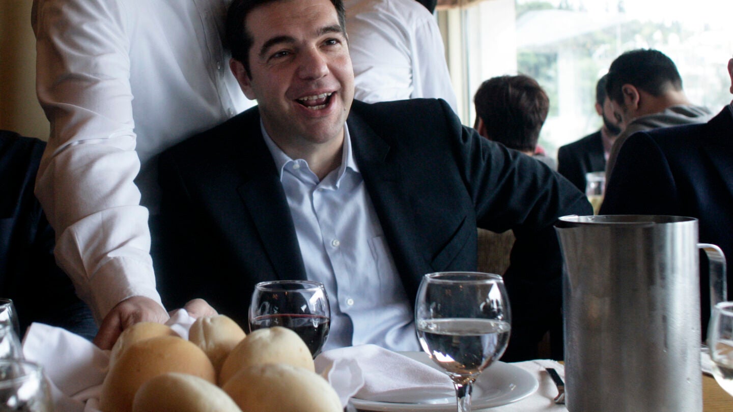 Alexis Tsipras, l&iacute;der de Syriza