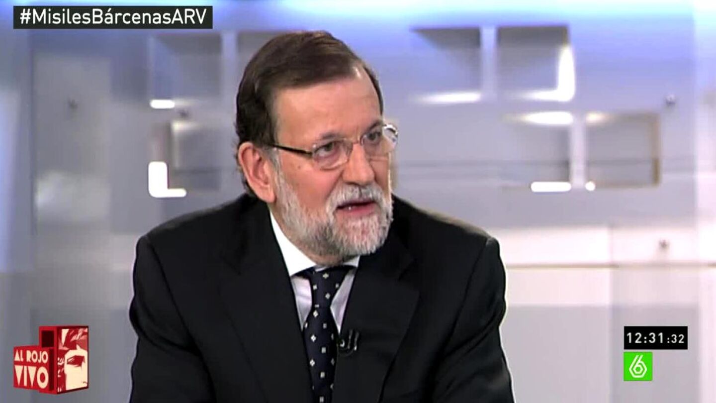 Rajoy durante una entrevista