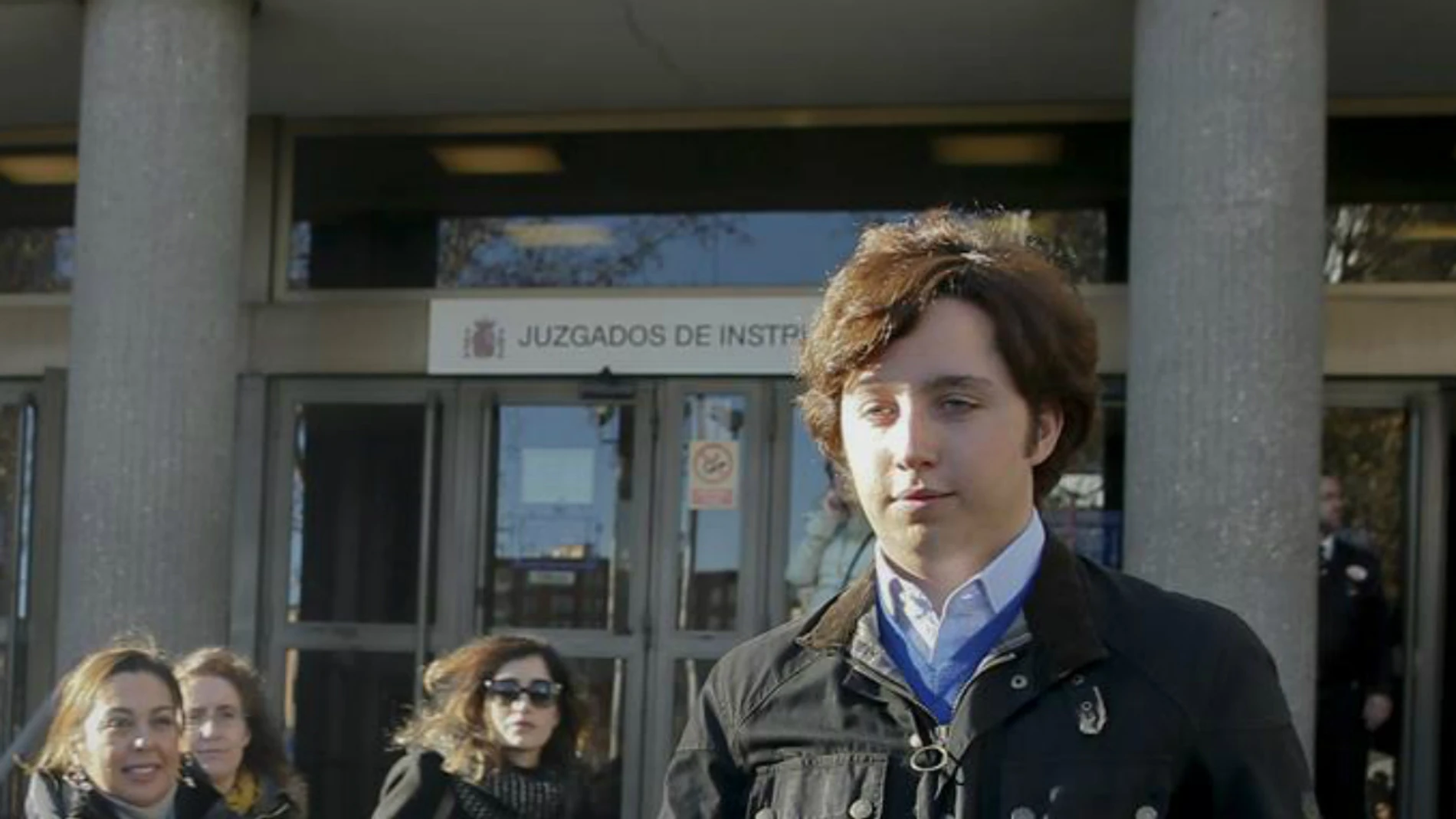 Francisco Nicolás a la salida de los juzgados de Plaza Castilla