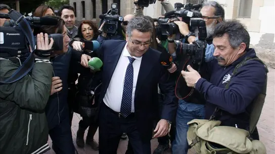 Enrique Ortiz a su llegada a los juzgados de Alicante Enrique Ortiz a su llegada a los juzgados de Alicante