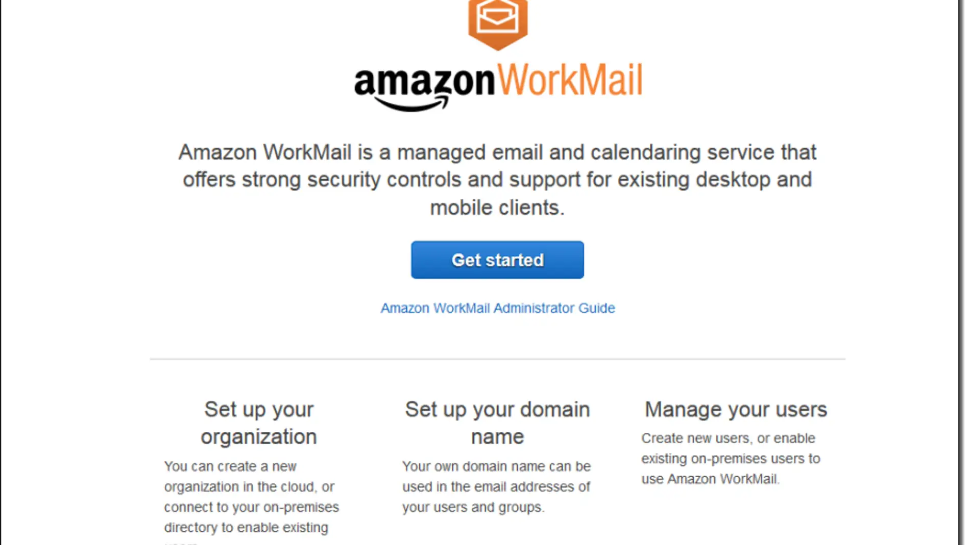 Workmail, de Amazon