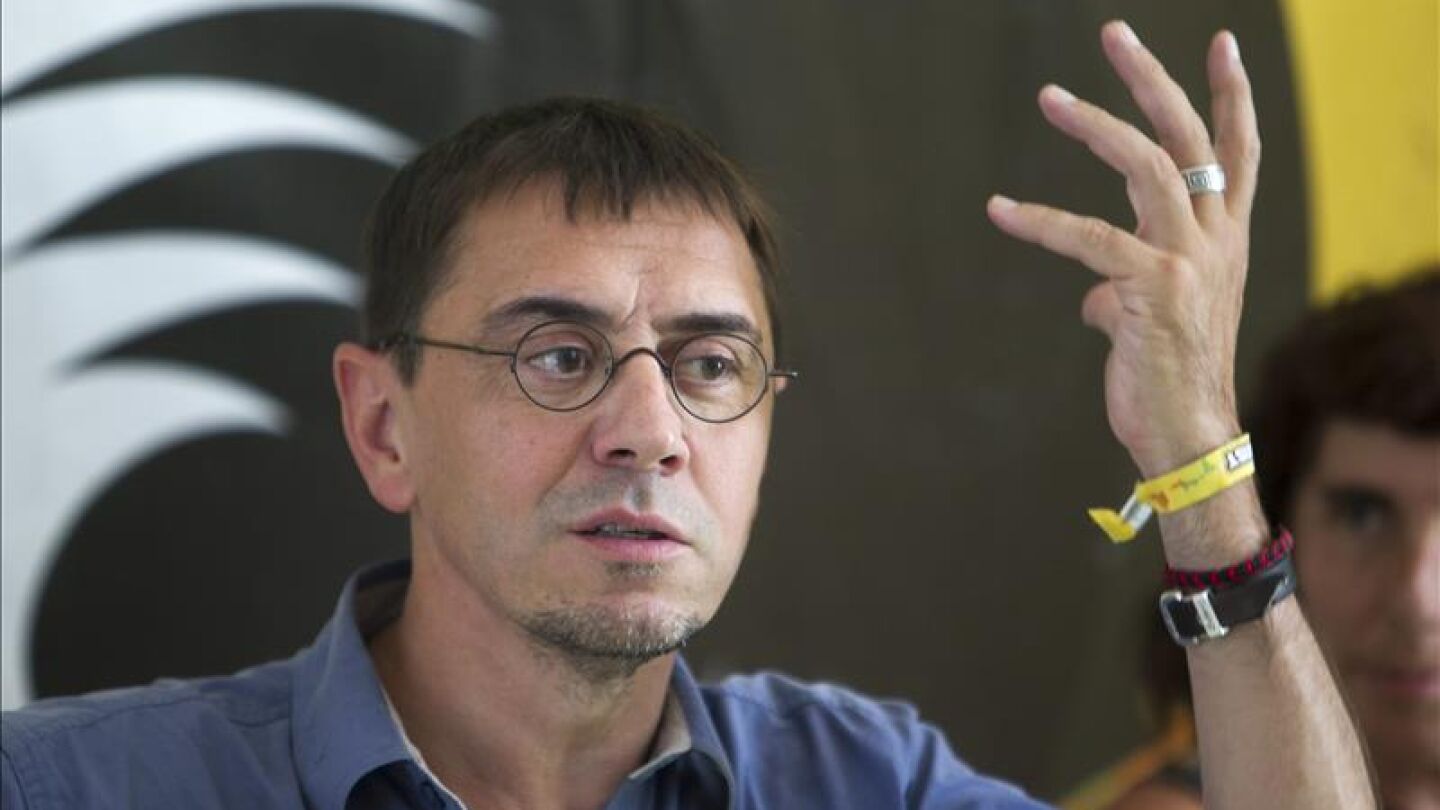 Juan Carlos Monedero pronuncia un discurso