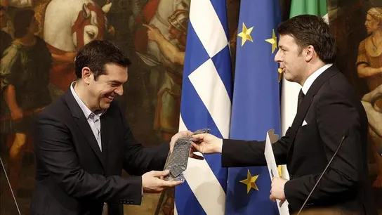 Matteo Renzi y Alexis Tsipras se reúnen en Italia Matteo Renzi y Alexis Tsipras se reúnen en Italia