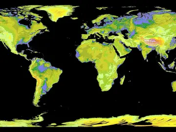 Proyección de tierras emergidas con el calentamiento global Proyección de tierras emergidas con el calentamiento global