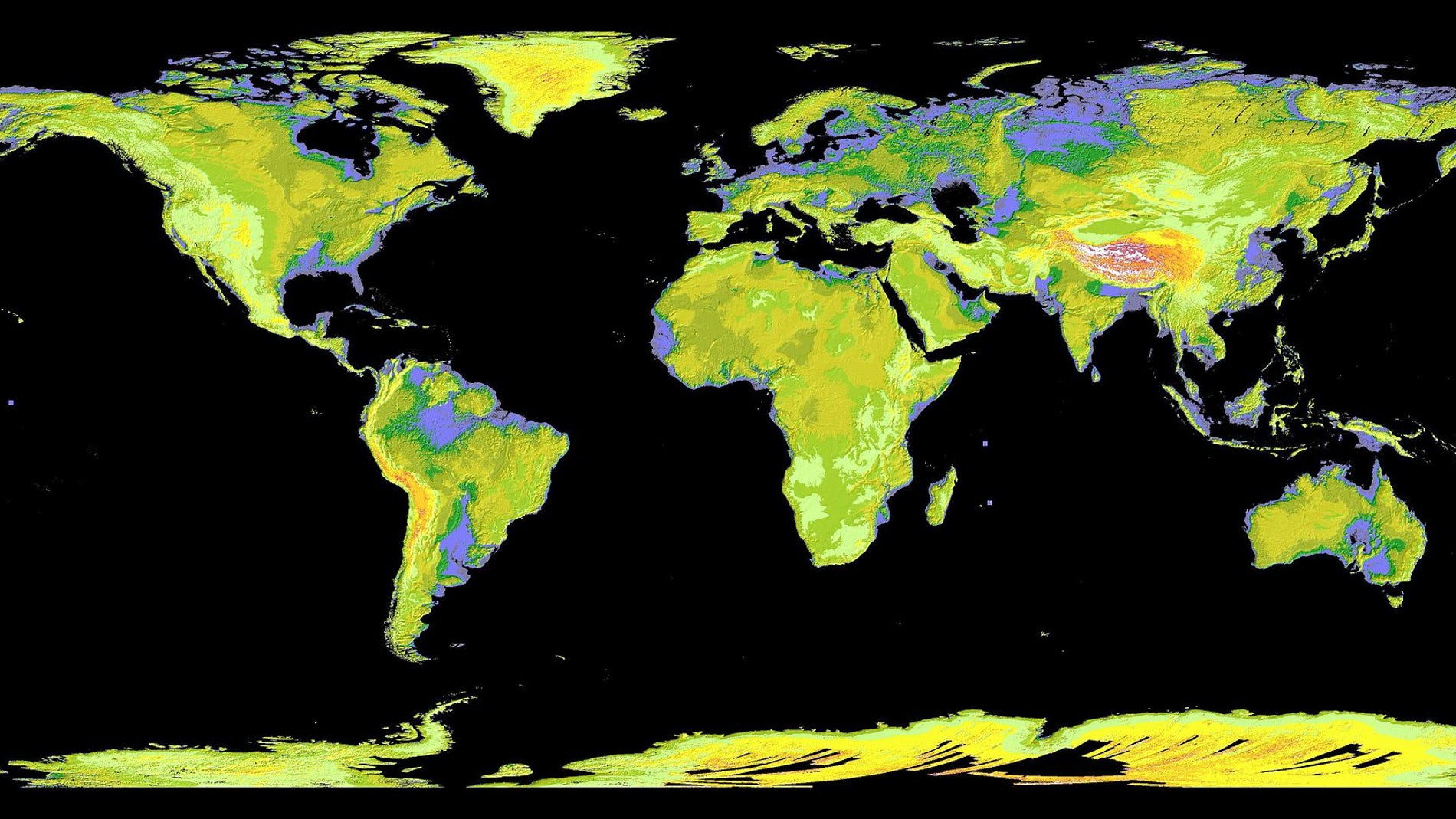 Proyección de tierras emergidas con el calentamiento global