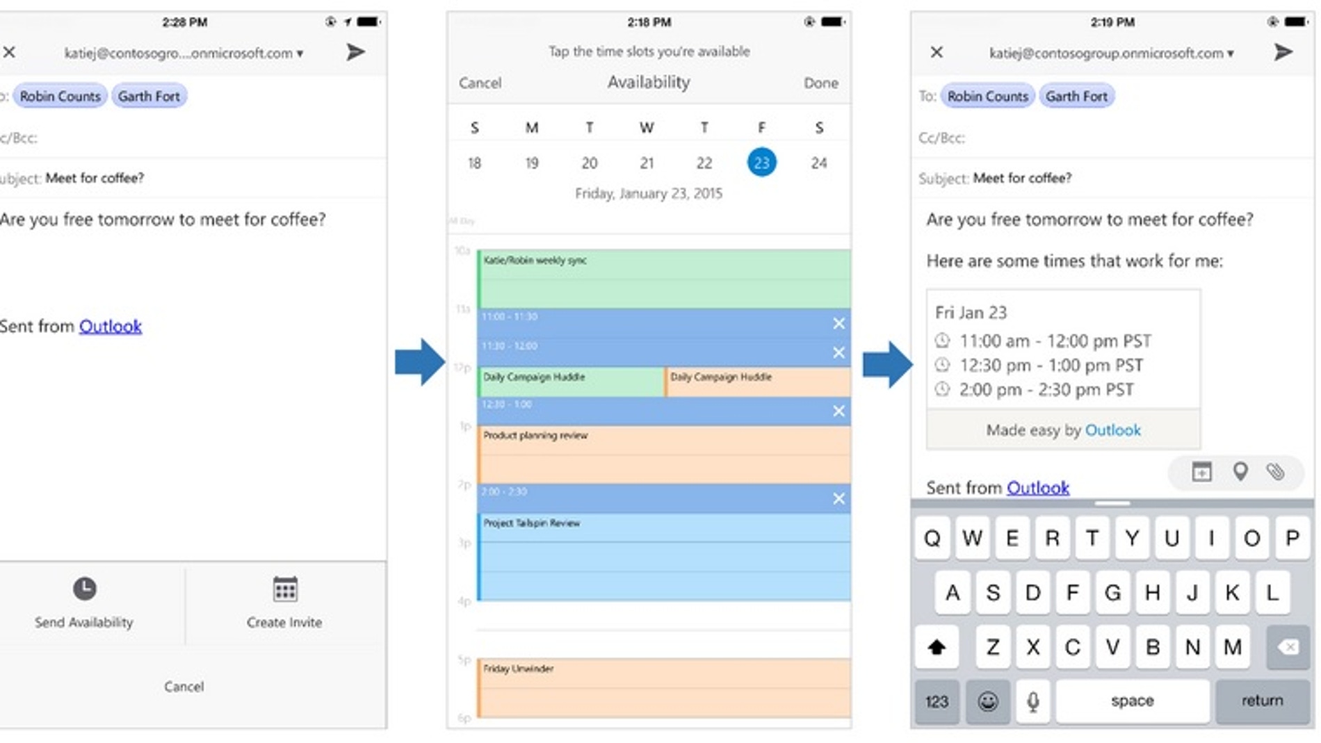 Outlook para iOS y Android