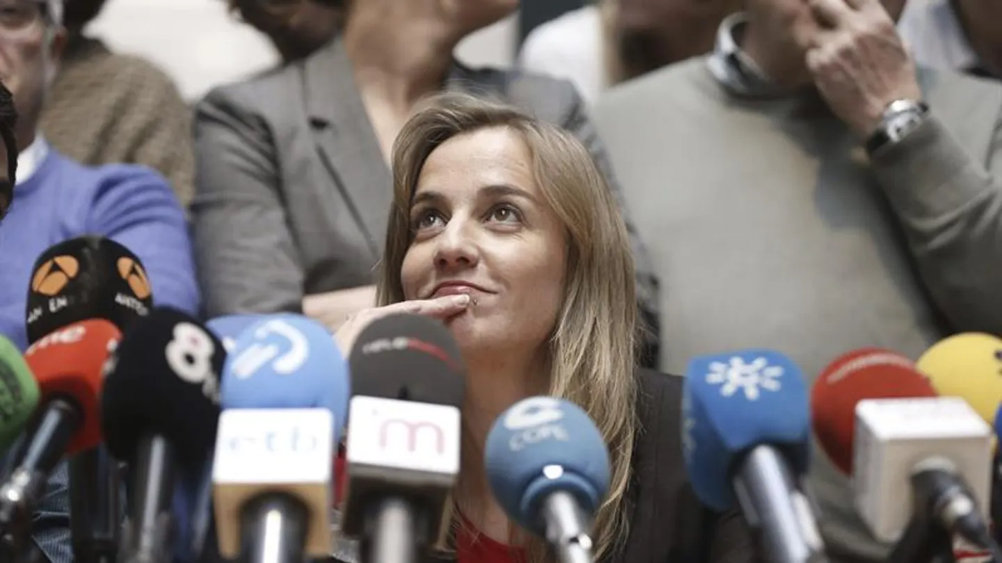 Tania Sánchez en rueda de prensa Tania Sánchez en rueda de prensa