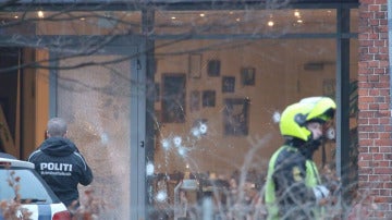 Zona del tiroteo en Copenhague
