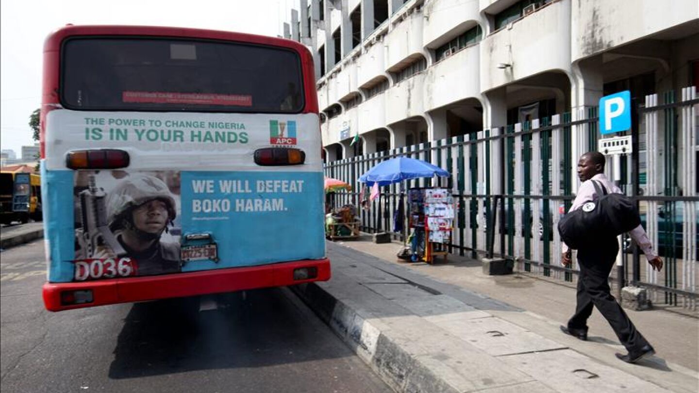 Estaci&oacute;n de autobuses en Nigeria
