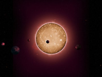 Sistema anciano con cinco pequeños planetas