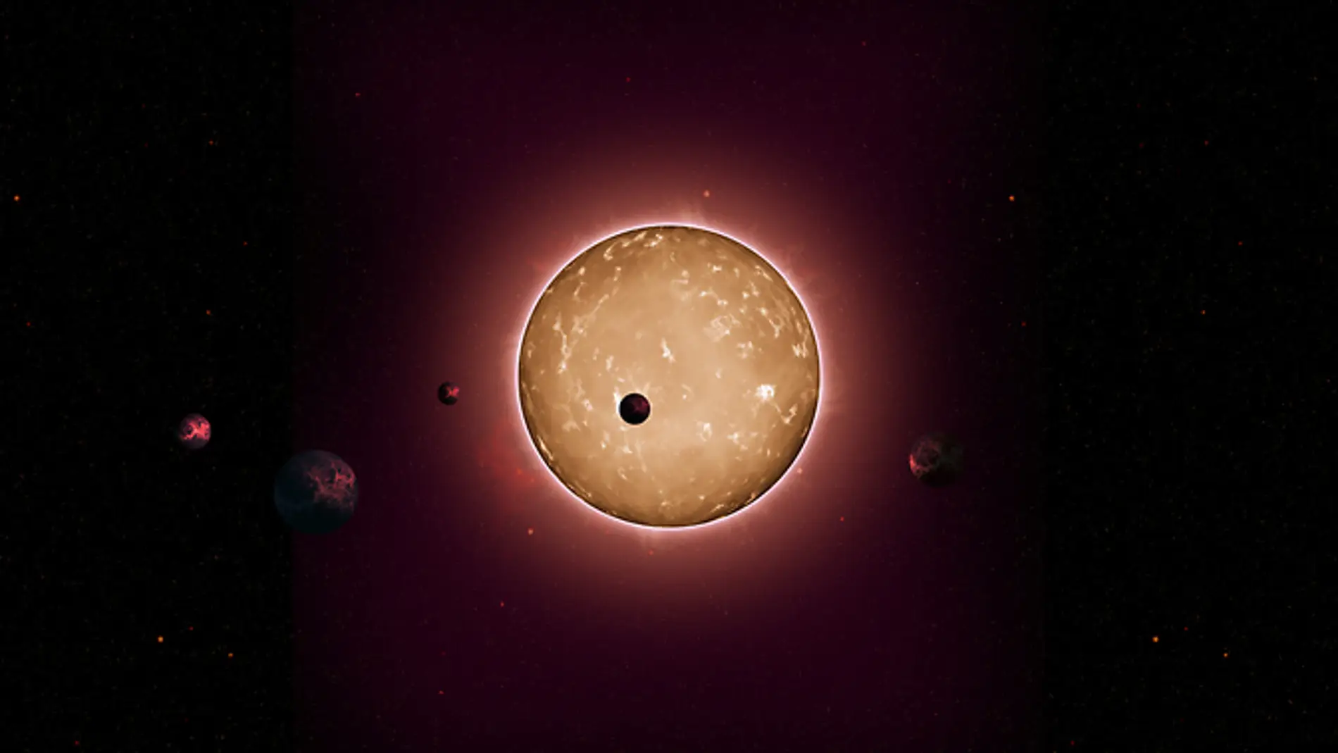Sistema anciano con cinco pequeños planetas