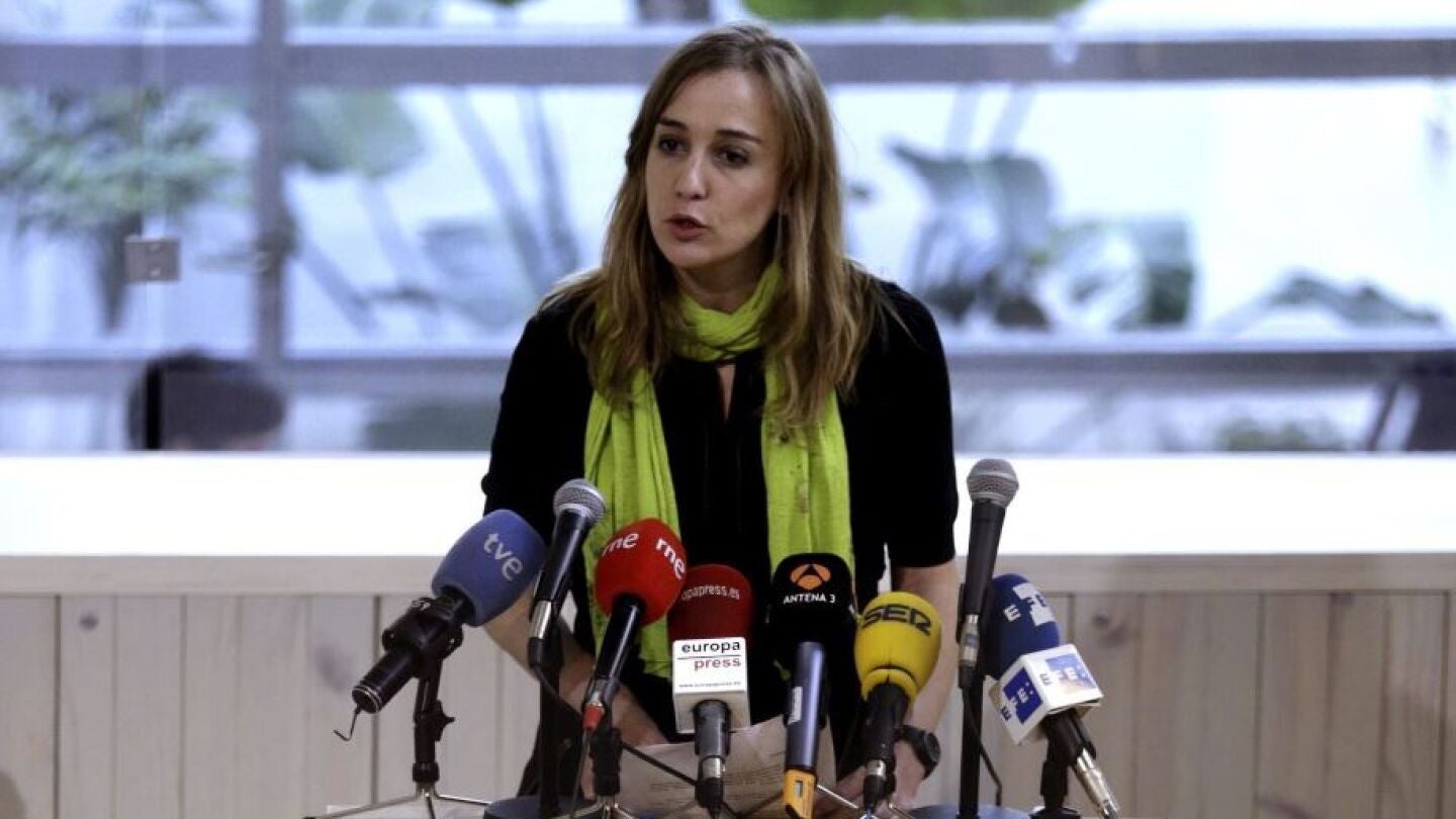 Tania S&aacute;nchez, en la presentaci&oacute;n de su candidatura