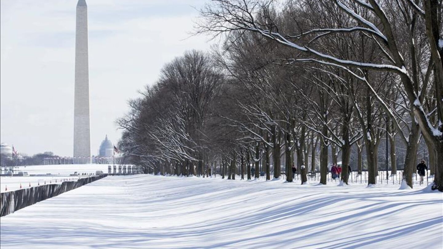 La nieve y los r&eacute;cords de bajas temperaturas paralizan el nordeste de EE.UU.