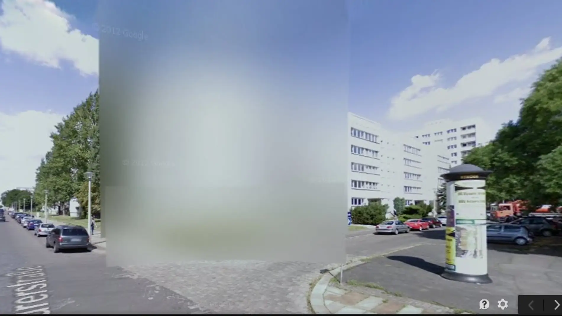 Casa pixelada en Google Street View