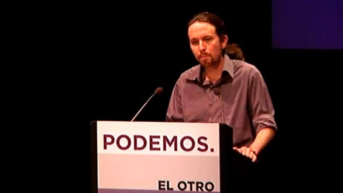 Pablo Iglesias en su debate alternativo